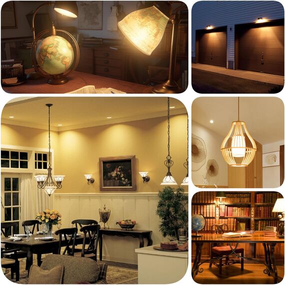 JIUYUAN E27 LED Maiskolben Lampen 12W 2700K Warmweiß 1450LM, LED Mais Glühbirnen statt 100W Halogen lampen - 4er Pack