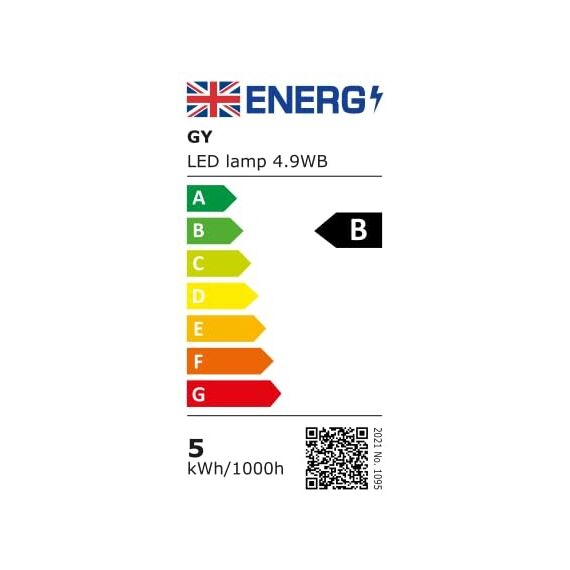 GY GU10 LED Neutralweiss Lampe 6.5W 4000K 1025 Lumen Neutralweiß Leuchtmittel,LED GU10 Energiesparlampe 100W lampe ersetzt,Nicht Dimmbar Birnen,10 stück [Energieeffizienzklasse B]