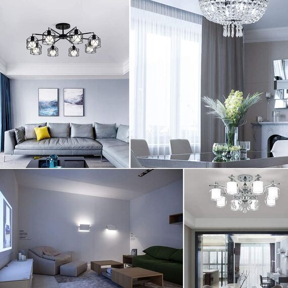 Eco.Luma G9 LED Lampen Kaltweiß 6000K, LED Leuchtmittel 3W Entspricht 40W-50W Halogenlampe, G9 Glühbirne 500 Lumen, Nicht Dimmbar, Kein Flackern, Enegiesparende Kleine Birne, 5er Pack