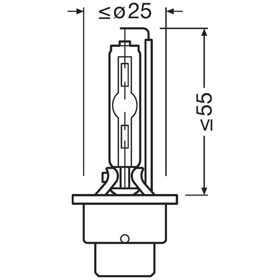 Osram XENARC NIGHT BREAKER 220, D2S, +220% mehr Helligkeit, Xenon-Scheinwerferlampe, 66240XN2-2HB, Faltschachtel (2 Lampen)
