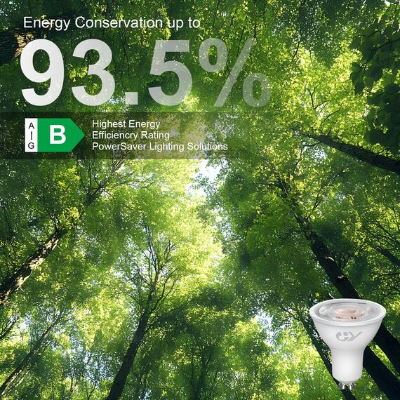 GY GU10 LED Warmweiss Lampe,6,5W 2700K 1025 Lumen Warmweiß Glühbirnen,Ersetzt 100W Leuchtmittel,36° Abstrahlwinkel Spot Strahler,Enegiesparende GU10 Nicht Dimmbar Reflektor Lampen,6 stück