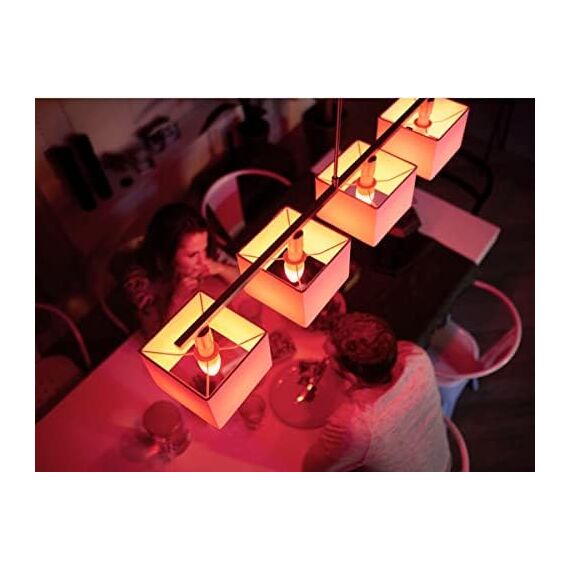 Philips Hue White & Color Ambiance E14 LED Lampe, 2-er Pack, dimmbar, bis zu 16 Mio. Farben, steuerbar via App, kompatibel mit Amazon Alexa (Echo Echo Dot)