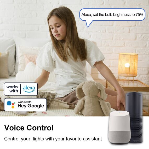 ANTELA Alexa Glühbirne E14 LED Lampen Smart WLAN Dimmbar Birne RGB 16 Millionen Farben 2700-6500K, Fernbedienung, Sprachsteuerung, Kompatibel mit Google Home, Kein Hub Erforderlich, 2 PCs