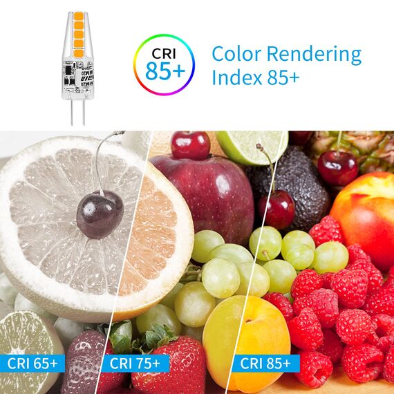 I-SHUNFA G4 LED Lampen,160LM,12V AC/DC,G4 LED Leuchtmittel,Warmweiß 3000K LED Glühbirne G4,1.3W Ersatz für 20W Halogenlampen,Kein Flackern,Nicht Dimmbar,360°Abstrahlwinkel,für Küche,10er Pack