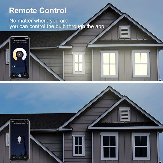 ANTELA Alexa Glühbirne E14 4.5W LED Lampen Smart WLAN Birne RGB Kaltweiße Warmweiße Licht, APP Steuerung, Sprachsteuerung, Kompatibel mit Alexa, Google Home, 4 PCs