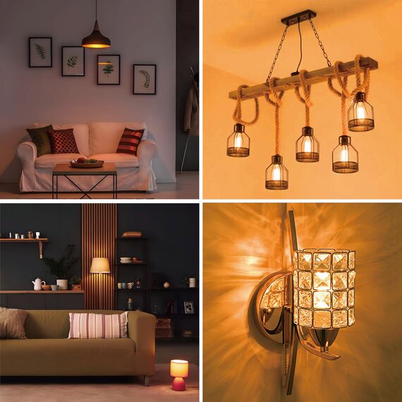 Goopig GU10 LED Lampen Mais 3,5W Extra Warmweiss 2200K Ersetzt 40W, 6er Pack, 320lm Leuchtmittel, Flimmerfrei, Nicht Dimmbar T22 Klar Zylinder Form Lampen, Abstrahlwinkel 360° Birnen