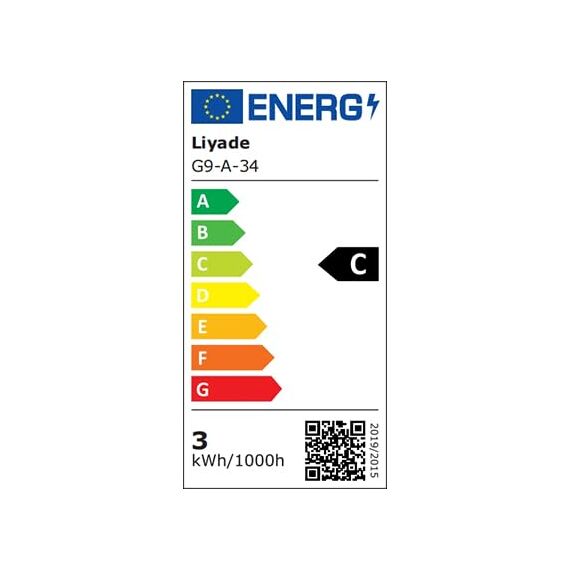 Liyade G9 LED Lampe Warmweiß 2700K, LED Leuchtmittel 3W entspricht 30W-40W Halogenlampe, Energiesparende G9 Glühbirne kein Flackern, kein Geräusch, nicht dimmbar, 5er Set
