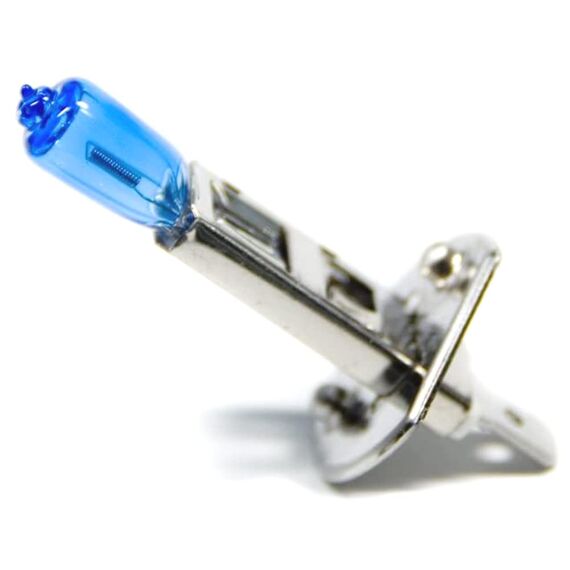 LIGHTWORLD24 Auto Lampe H1 Motorrad Birne Halogen Scheinwerferlampe Abblendlicht Glühbirne P14.5s Sockel 12V 55 Watt Xenon Optik 2 Stück