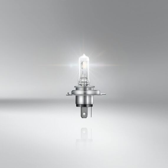Osram Night Breaker Silver H4, +100% mehr Helligkeit, Halogen-Scheinwerferlampe, 64193NBS-HCB, 12V Pkw, Duo Box (2 Lampen)