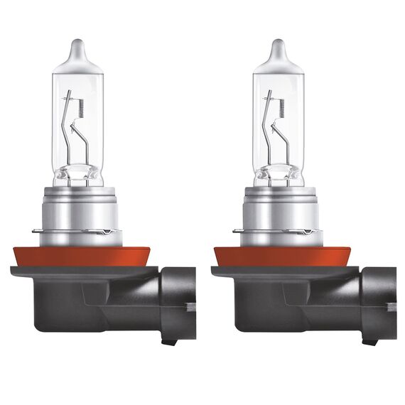 Osram Night Breaker Silver H11, +100% mehr Helligkeit, Halogen-Scheinwerferlampe, 64211NBS-HCB, 12V Pkw, Duo Box (2 Lampen)