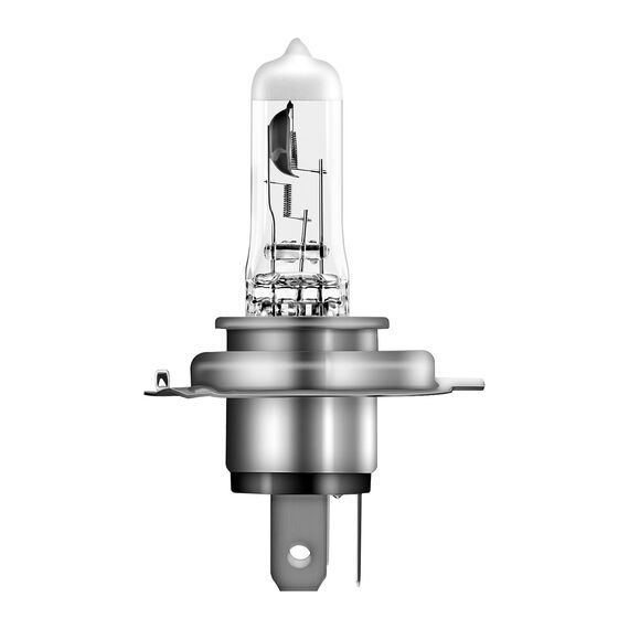 Osram Night Breaker Silver H4, +100% mehr Helligkeit, Halogen-Scheinwerferlampe, 64193NBS-01B, 12V Pkw, Einzelblister (1 Lampe)