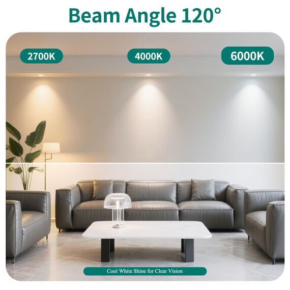 DiCUNO GU5.3 LED Lampen 5W, 12V MR16 Reflektor, Ersetzt 50W Halogen Spots, 6000K Kaltweiß, 500lm, 120°Abstrahlwinkel, LED Leuchtmittel, AC/DC, Flimmerfrei, Nicht dimmbar, 6er Pack