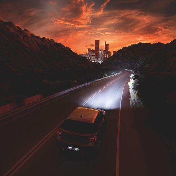 Osram Night Breaker Silver H4, +100% mehr Helligkeit, Halogen-Scheinwerferlampe, 64193NBS, 12V Pkw, Faltschachtel (1 Lampe)