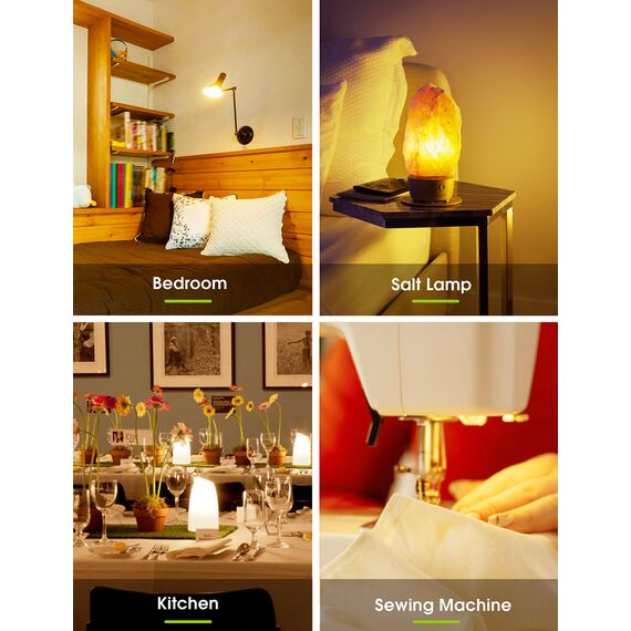 LOHAS LED Kühlschranklampe E14 LED Lampen, 1.5W Ersatz für 15W Halogenlampen, Warmweiß 2700K, 135lm, 360° Abstrahlwinkel, LED Kühlschrankbirne, LED Leuchtmittel, 230V AC, 2er Pack