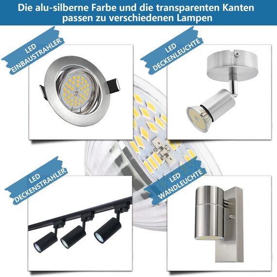 HiBay LED Lampe GU5,3 Leuchtmittel 4W MR16 LED Strahler 400 LM ersetzt 35W Neutralweiß 4000K Spot 12V AC/DC Nicht Dimmbar 10er Set
