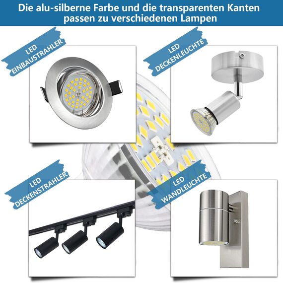 HiBay 10er LED Lampen 12V GU5.3 Kaltweiß 6000K AC/DC Leuchtmittel 4W Birnen 400 lm, Ersetzt 35W 45W, Nicht Dimmbar