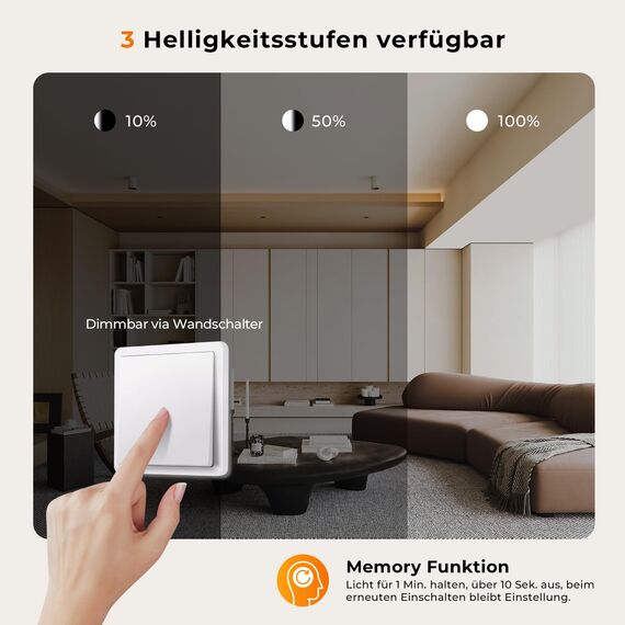 Matane Deckenlampe LED Deckenleuchte Flach 18W, 3 stufen Dimmbar, Warm Neutral Kalt Weiß 3000K/ 4000K/ 5000K, 1800LM Badezimmer Lampe für Flur, Küche, Bad, Balkon, Keller, Ultradünn Rund 22cm