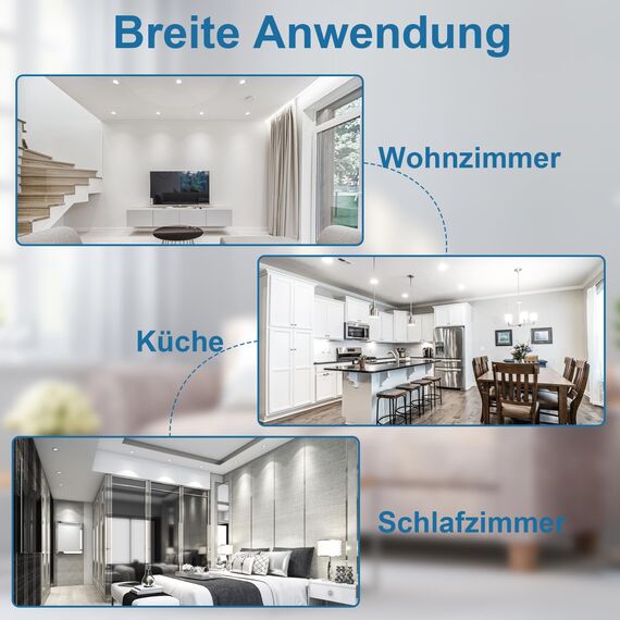 HiBay 10er LED Lampen 12V GU5.3 Kaltweiß 6000K AC/DC Leuchtmittel 4W Birnen 400 lm, Ersetzt 35W 45W, Nicht Dimmbar