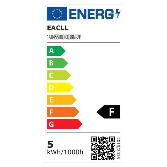 EACLL Mini GU10 LED Tageslichtweiß 4.5 Watt Ersetzt 40W Halogen Leuchtmittel, 4er-Pack, 360lm 5000K Birnen, AC 230V Flimmerfrei Strahler, Abstrahlwinkel 38° Spot, Nicht Dimmbar Reflektor Lampen