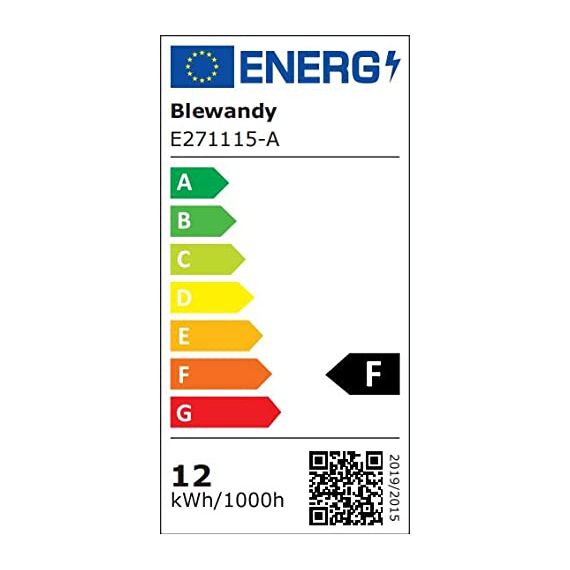 Blewandy E27 LED Warmweiss, 12W LED Lampen Ersatz 100W Halogenlampe, Warmweiß 3000K Nicht Dimmbar Kein Flackern Energiesparlampe, 6 Stück E27 Schraube Glühbirne