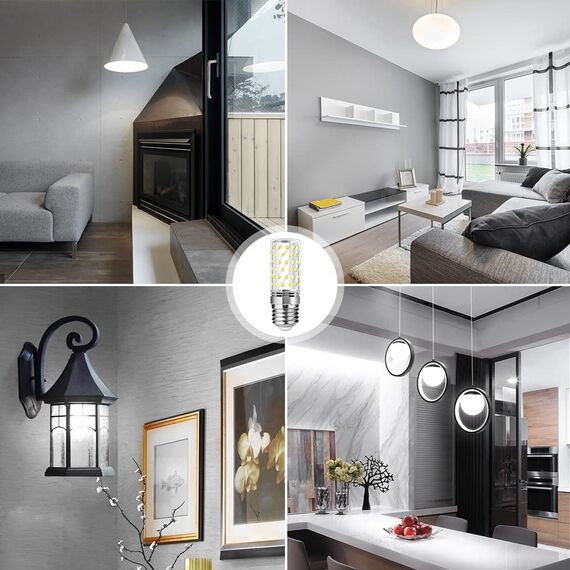 Blewandy LED Lampe Glühbirne E27, 12W Ersetzt Glühbirnen 100W, Kaltweiß 6500K 1200LM LED Lampen, Nicht dimmbar, Kein Flackern, LED Energiesparlampe Birnen, 6 Stück