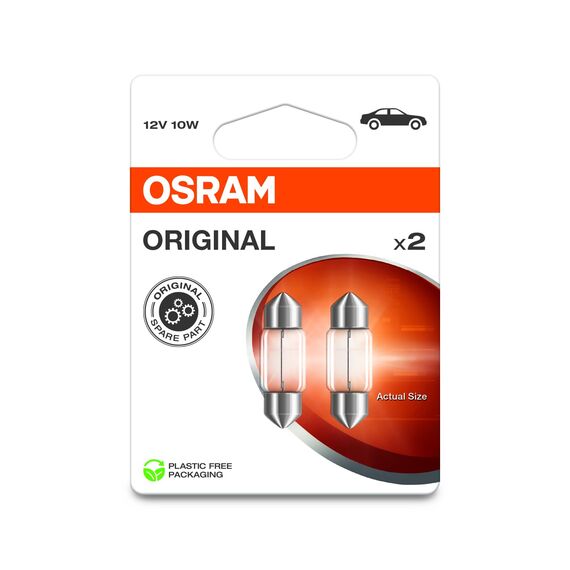 OSRAM ORIGINAL LINE 12V, Festoon, Doppelblister (2 Lampen), white