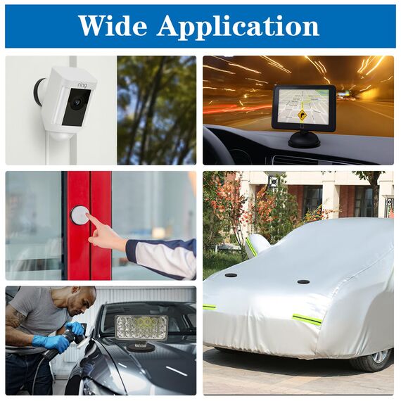 Wukong Gummierte Magnete Ø43mm, 8 Stück Stark Anti-Rutsch Mit M4 Flacher Faden, Magnete mit Gewinde für Fahrzeuge, Lampen, Befestigen von Werkzeugen