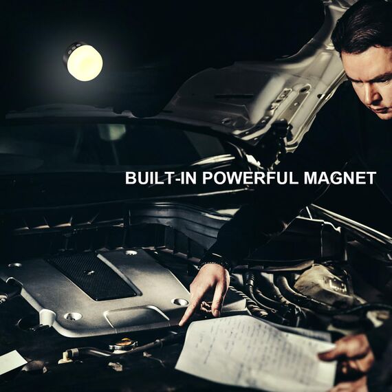 Campinglampe, LED Camping Laterne USB Aufladbar mit 5200 mAh, 4 Helligkeiten Leuchtmodi & Stufenlos Dimmbar & Eingebauter Starker Magnet Campingleuchte für Wandern, Notfall