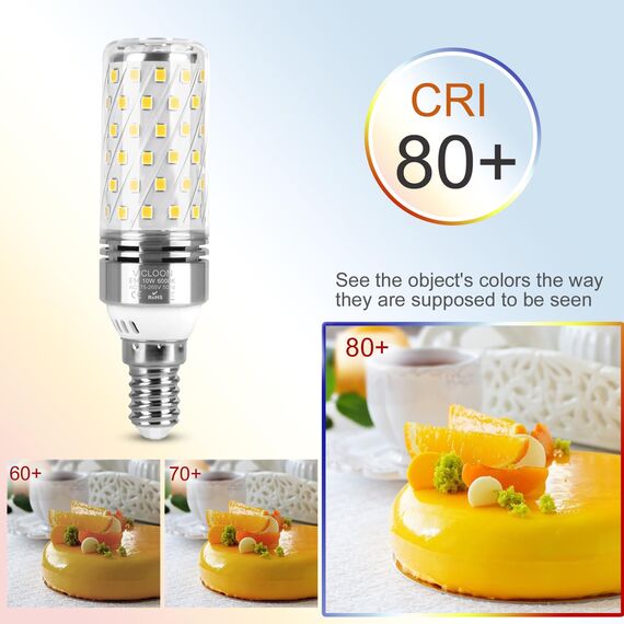 Vicloon LED Lampe,4er-Pack LED Mais Glühbirnen mit 84 LEDs,Kaltweiß 6000K,1300LM Entspricht 80W Glühbirnen,360°Abstrahlwinkel,Kein Flackern,Led Leuchtmittel