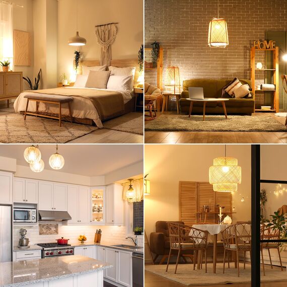 Vicloon LED Maiskolben Lampen,4er-Pack E14 Mais Glühbirnen,10W 1300LM,Warmweiß 3000K,Groß Abstrahlwinkel 360°,Kein Flackern,Led Leuchtmittel