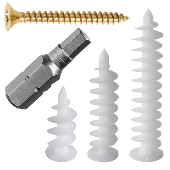 125mm / 25 Stück Dämmstoffdübel Dübel WDVS Hartschaumdübel zum wärmebrückenfreien Befestigen von Briefkästen Lampen Bewegungsmeldern in Dämmplatten