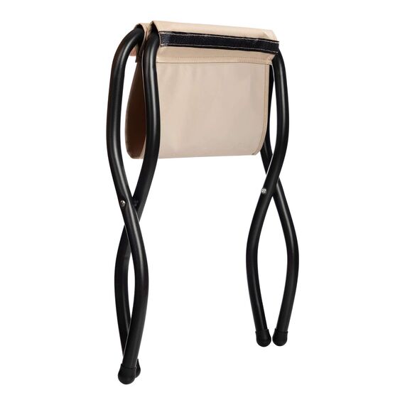 HollyHOME Fußhocker Klappbar Fußablage Fußstütze Faltbar Sitzhocker mit Metallbeinen Fusshocker mit Abnehmbar Gepolsterte Sitzfläche Samt, Rot