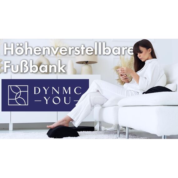 Fußstütze Schreibtisch – Ergonomische Schreibtisch Fußablage & Fußhocker für Büro & Home Office, Fussstütze unterm Schreibtisch, Bürozubehör, Schreibtisch Zubehör, TEST SEHR GUT, Oeko-Tex zertifiziert