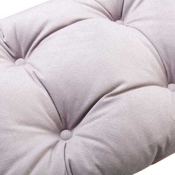 HollyHOME Fußhocker Klappbar Fußablage Fußstütze Faltbar Sitzhocker mit Metallbeinen Fusshocker mit Abnehmbar Gepolsterte Sitzfläche, Grau