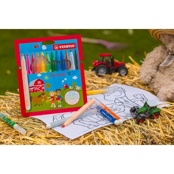 STABILO - Dicker Filzstift - Trio Jumbo - 12er Pack
