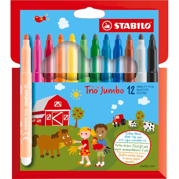 STABILO - Dicker Filzstift - Trio Jumbo - 12er Pack