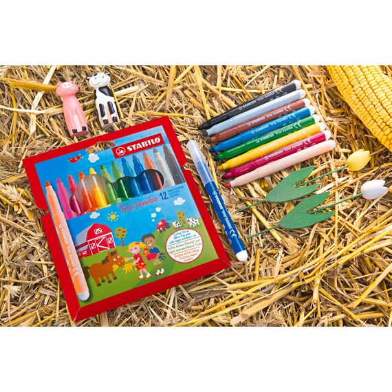 STABILO - Dicker Filzstift - Trio Jumbo - 12er Pack