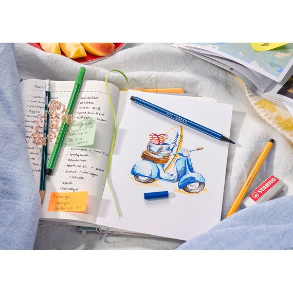 STABILO - Premium-Filzstift - Pen 68-20er Zebrui in türkis