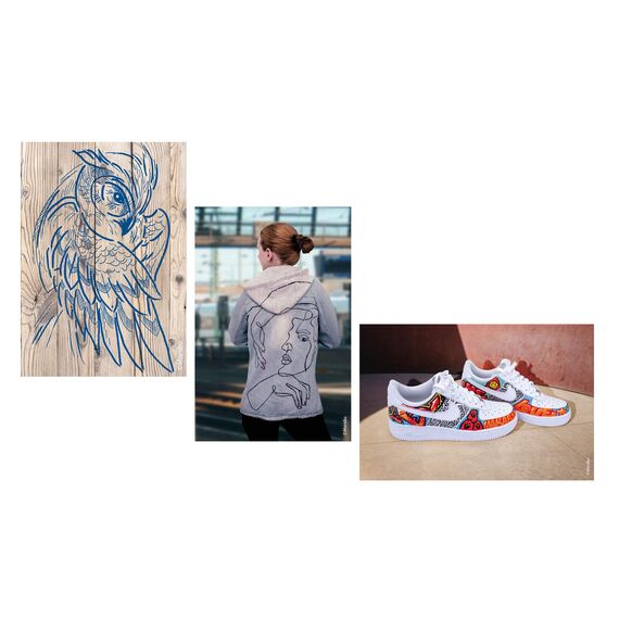 Marabu 12400103013 - YONO Marker, Orange 013, vielseitiger Acrylstift mit japanischer Rundspitze 1,5 - 3 mm, wasserbasiert, lichtecht und wasserfest, für nahezu alle Untergründe