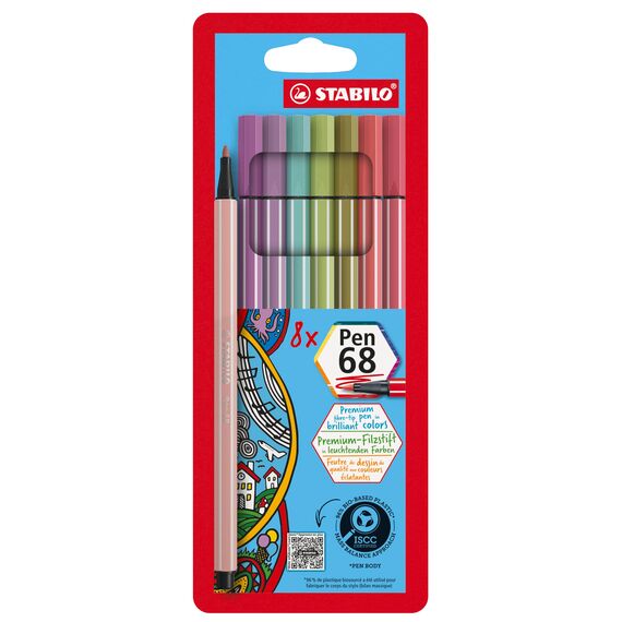 STABILO - Premium-Filzstift - Pen 68-8er Pack