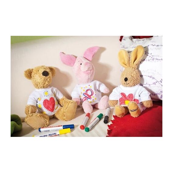 edding 4500 Textilmarker - hell-grün - 1 Stift - Rundspitze 2-3 mm - Textilstifte waschmaschinenfest (60 °C) zum Stoff bemalen - Stoffmalstift