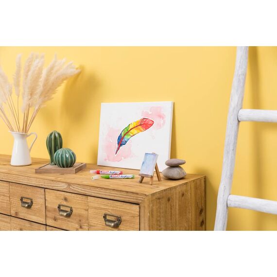 edding 5100 Acrylmarker medium - grün - 1 Acrylstift wasserfest - mittlere Rundspitze 2-3 mm - Acryl Farben zum Malen auf Leinwand, Malpapier und Holz - Acrylstifte für Steine