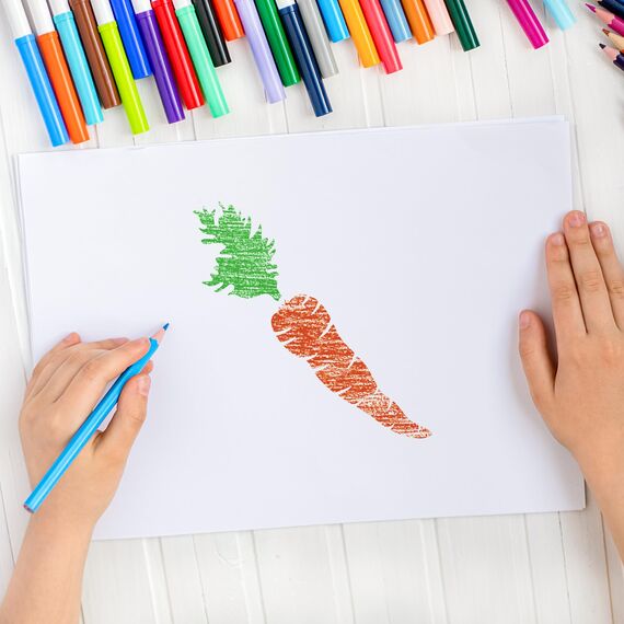 NAKLEO Schablonen Malen für Kinder, 8 Stück Set 15x15cm Gemüse, Kinder Kreatives Zeichenschablonen, Kunststoff Wiederverwendbar Malschablone DIY Handwerk, Papier Wand Holz Stoff