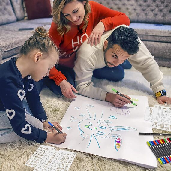 FURNIZONE Filzstifte Doppelseitig 72 Farben Dual Brush Pen Set Brush Marker Pinselstifte Journal Zubehör Stifte für Handlettering Ausmalen Erwachsene