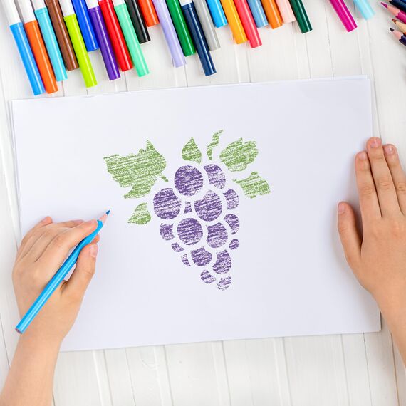 NAKLEO Schablonen Malen für Kinder, 8 Stück Set 15x15cm Früchte, Kinder Kreatives Zeichenschablonen, Kunststoff Wiederverwendbar Malschablone DIY Handwerk, Papier Wand Holz Stoff