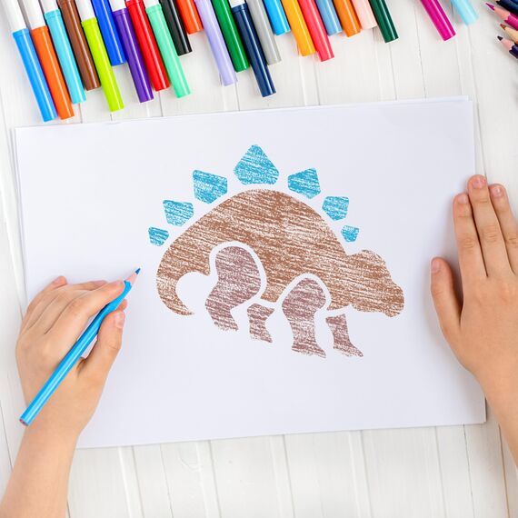 NAKLEO Schablonen Malen für Kinder, 8 Stück Set 15x15cm Dinosaurier, Kinder Kreatives Zeichenschablonen, Kunststoff Wiederverwendbar Malschablone DIY Handwerk, Papier Wand Holz Stoff