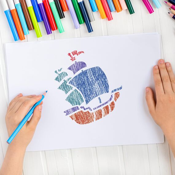 NAKLEO Schablonen Malen für Kinder, 8 Stück Set 15x15cm Piraten, Kinder Kreatives Zeichenschablonen, Kunststoff Wiederverwendbar Malschablone DIY Handwerk, Papier Wand Holz Stoff