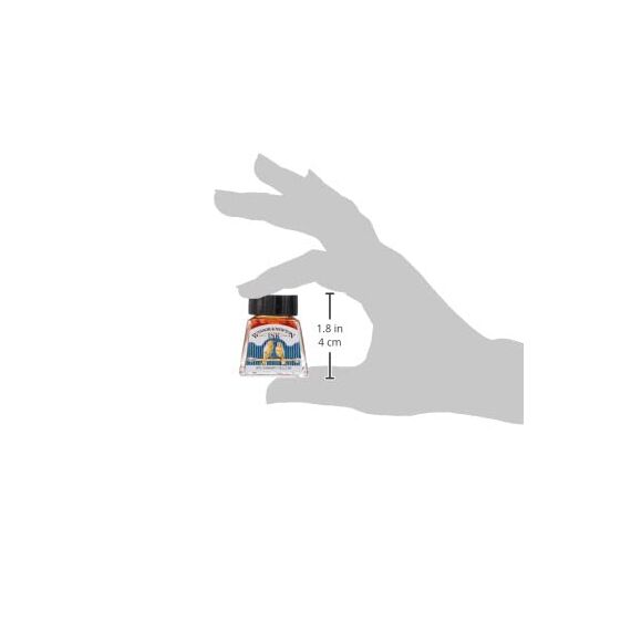 Winsor & Newton 1090093 Kalligraphie Set Henry, 8 Zeichentusche in 14ml Flaschen, funkelnde Farben mit hervorragender Transparenz für Pinsel, Kalligrafiefeder oder Airbrush