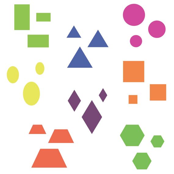 NAKLEO Schablonen Malen für Kinder, 8 Stück Set 15x15cm Geometrische Figuren, Kinder Kreatives Zeichenschablonen, Kunststoff Wiederverwendbar Malschablone DIY Handwerk, Papier Wand Holz Stoff