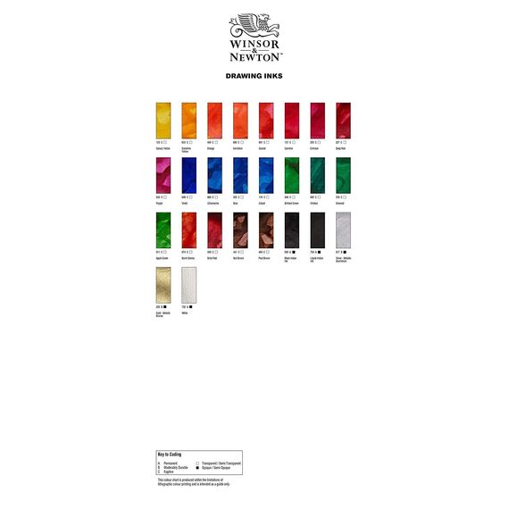 Winsor & Newton 1011030 Drawing Inks - Zeichentusche für Kalligraphen, Illustratoren, Grafikern, Künstler - wasserbeständige Farben, herrvorragender Transparenz, 30ml Flasche - Schwarz mit Pipette